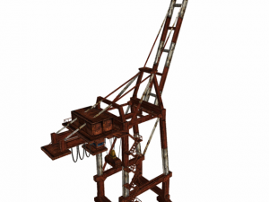 port or railway crane Modello 3D