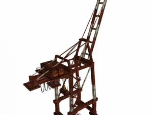 port or railway crane 3D Model