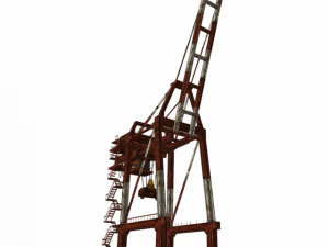 port or railway crane 3D Model