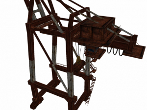 port or railway crane Modello 3D
