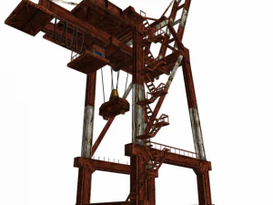 port or railway crane 3D Model