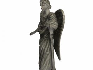 statue pf angel low poly Modelo 3D