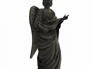 statue pf angel low poly Modelo 3D
