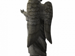 statue pf angel low poly Modelo 3D