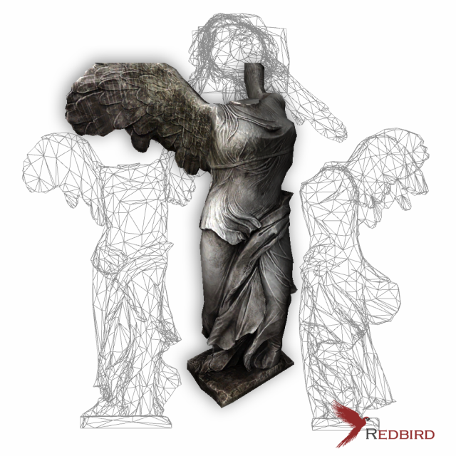 statue of angel low poly 3D मॉडल .c4d .max .obj .3ds .fbx .stl .blend 