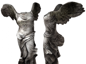 statue of angel low poly 3D मॉडल