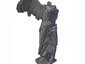 statue of angel low poly 3D मॉडल
