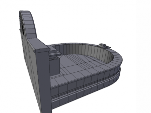 fountain low poly 3D 모델