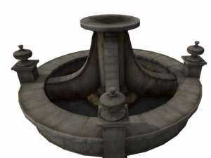 fountain low poly 3D Model