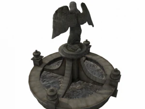 fountain low poly 3D Model