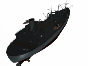 tanker ship low poly 3D Model