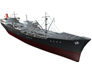 tanker ship low poly 3D Model