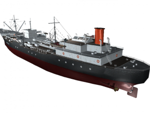 tanker ship low poly 3D Model
