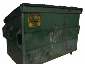 dumpster low poly 3D Model