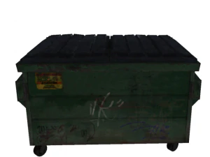 dumpster low poly 3D Model