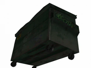 dumpster low poly 3D Model