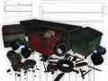 garbage package low poly 3D मॉडल