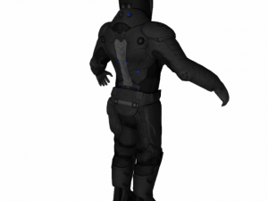 starship pilot sci fi low poly 3D 모델