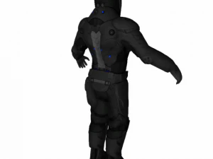 starship pilot sci fi low poly 3D Model
