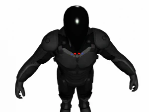 starship pilot sci fi low poly 3D Model
