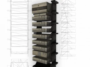 server rack low poly 3D Model
