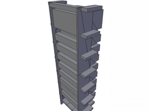 server rack low poly 3D 모델