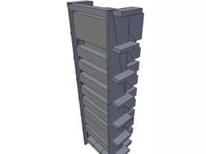 server rack low poly 3D Model