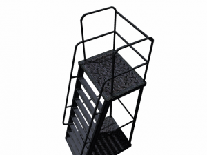 ladder black industrial low poly 3Dモデル