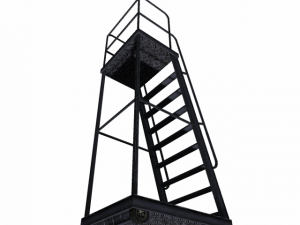 ladder black industrial low poly 3Dモデル