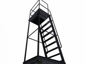 ladder black industrial low poly 3D Model