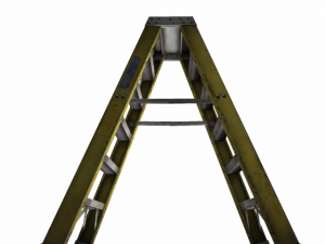 ladder yellow industrial low poly 3D Model