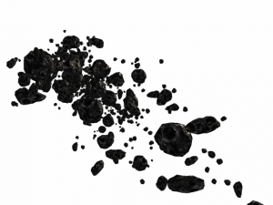 asteroids field low poly 3D Model