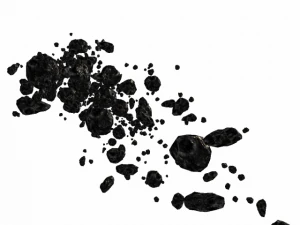 asteroids field low poly 3D Model