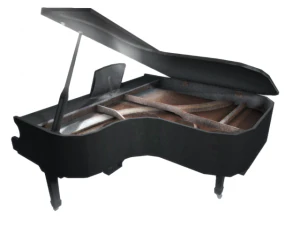 grand piano low poly 3D Model