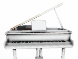 2 grand piano packages 3D Model