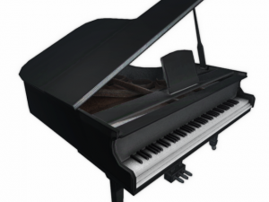 2 grand piano packages 3D Model