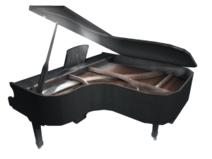 2 grand piano packages 3D Model