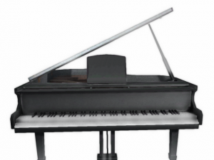 2 grand piano packages 3D Model