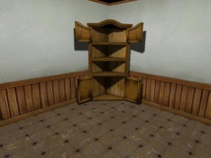 low poly mexican type cabinet 3D Model