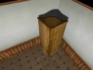 low poly mexican type cabinet 3D 모델