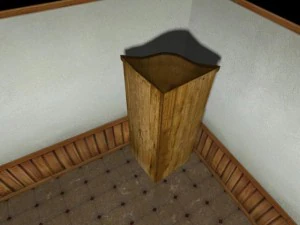 low poly mexican type cabinet 3D Model