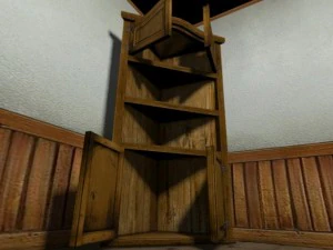 low poly mexican type cabinet 3D Model