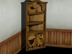 low poly mexican type cabinet 3D 모델