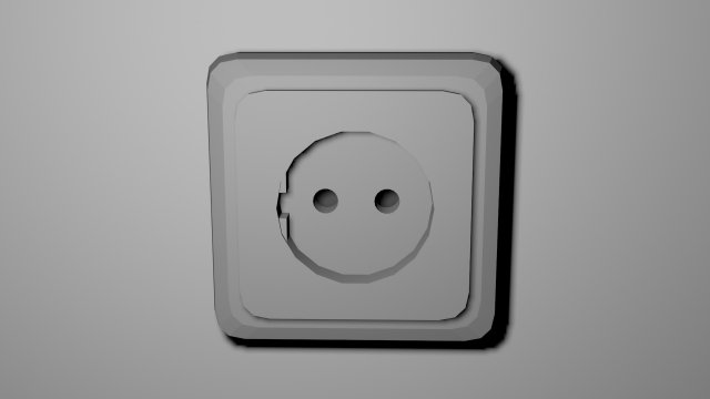 electrical outlet 3D Modell .c4d .max .obj .3ds .fbx .stl .blend