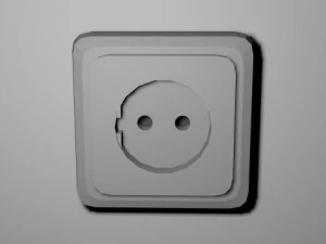 toma de corriente Modelo 3D