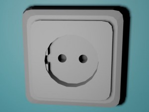 electrical outlet 3D Modell