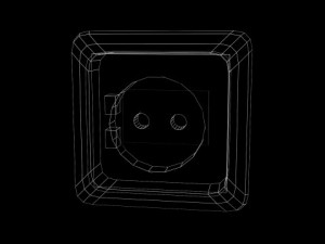 electrical outlet 3D Modell