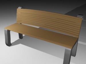 bench Modello 3D