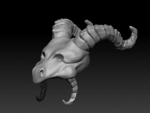 dragon skull 3D-Modell