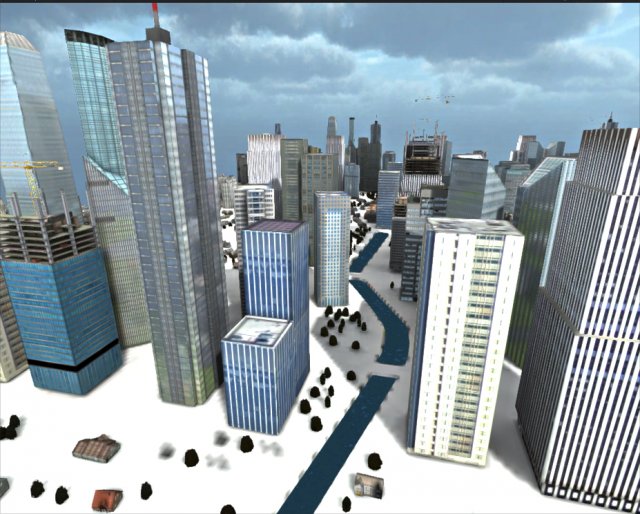 low poly city 3D Модель .c4d .max .obj .3ds .fbx .stl .blend